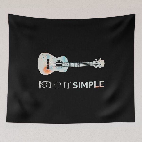Item preview, Keep It Simple Ukulele Texture designed and sold by nightsworthy.