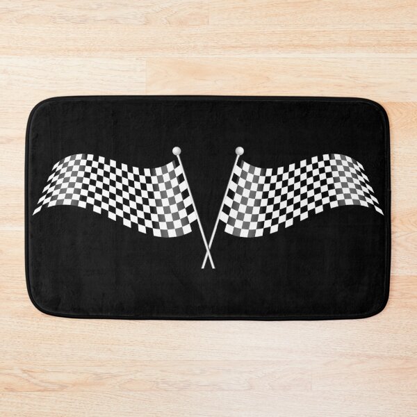 Item preview, Black and white checkered racing flag - black and white flag designed and sold by Long Exposure.
