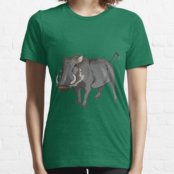 Retro Wild Boar Warthog Design Essential T-Shirt