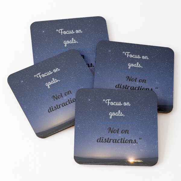 Item preview, Focus on goals, not on distractions. designed and sold by atktdesigns.