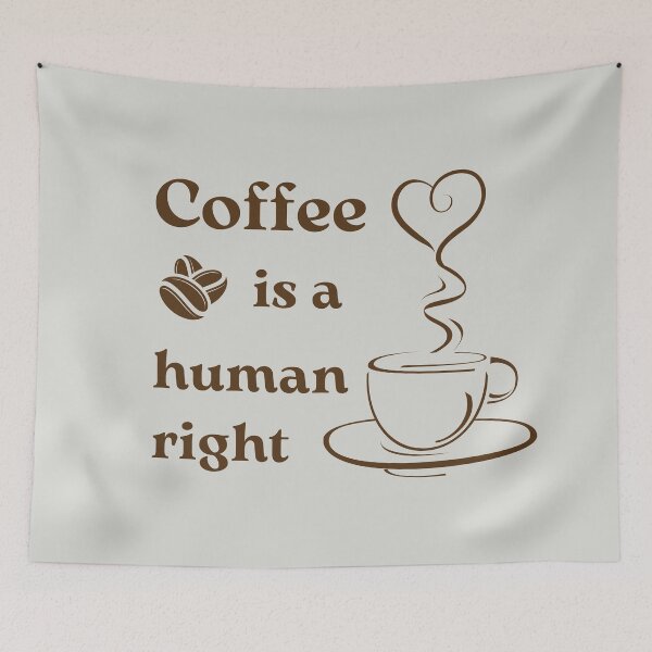 Item preview,  Coffee is a human right  designed and sold by trendingatees.