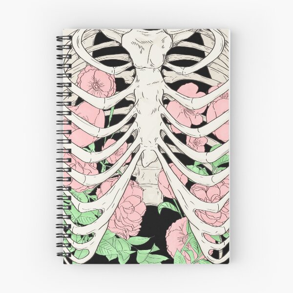 Item preview, Flowers in a Ribcage on Black designed and sold by Saanis.