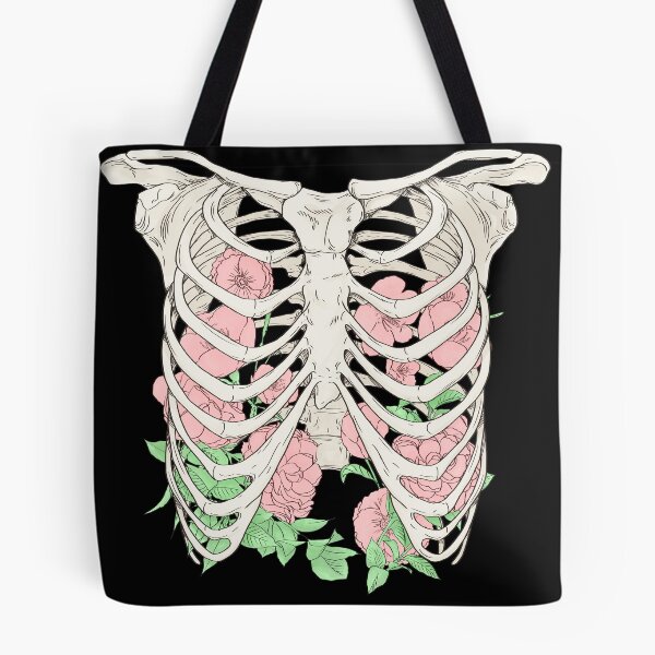 Item preview, Flowers in a Ribcage on Black designed and sold by Saanis.