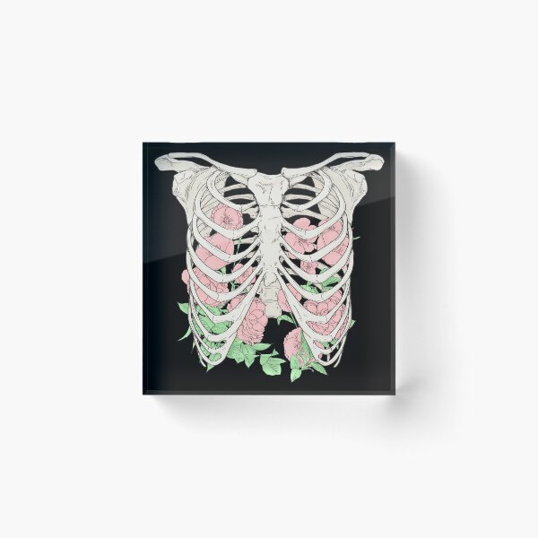 Item preview, Flowers in a Ribcage on Black designed and sold by Saanis.