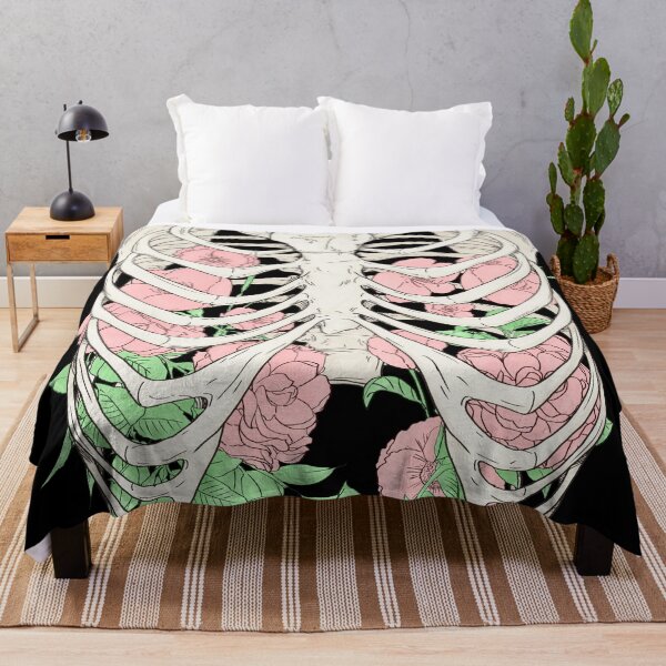 Item preview, Flowers in a Ribcage on Black designed and sold by Saanis.