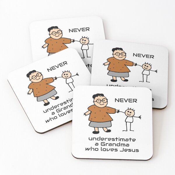 Item preview, Christian Design - Never Underestimate a Grandma Who Loves Jesus designed and sold by simplydesignart.