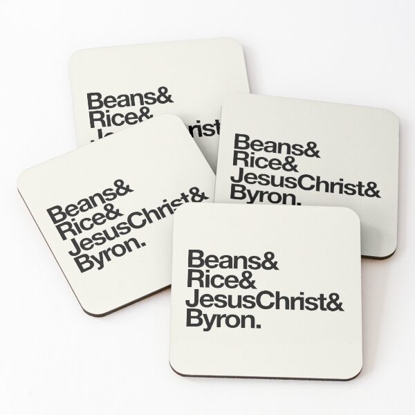 Item preview, Beans Rice Jesus Christ and Byron designed and sold by thebcarts.