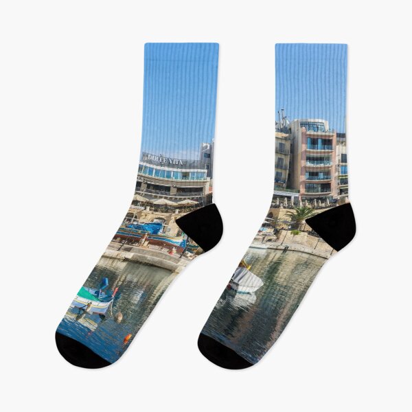 Item preview, Saint Julians Paceville Lustrous Waterfront - Mediterranean Colors in Malta designed and sold by Georgia Mizuleva.