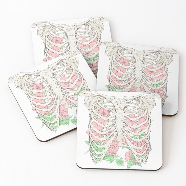 Item preview, Flowers in a Ribcage on White designed and sold by Saanis.