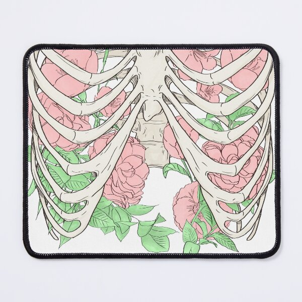 Item preview, Flowers in a Ribcage on White designed and sold by Saanis.