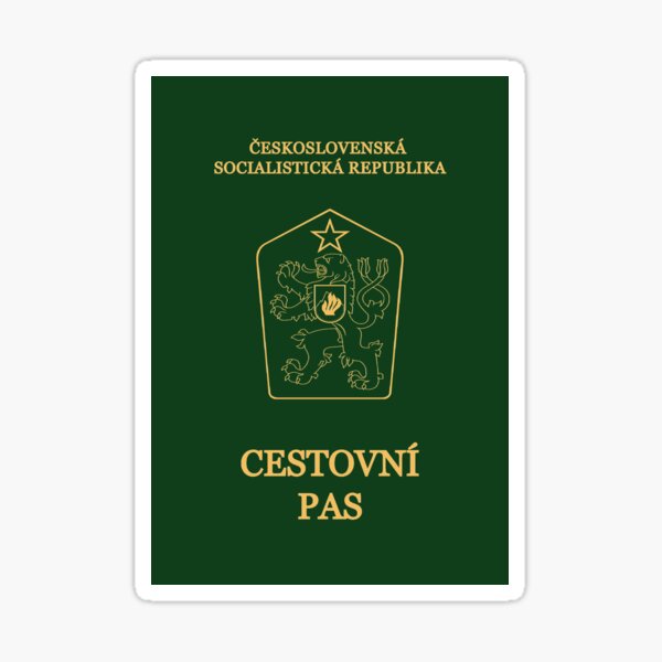 Czechoslovakia Passport Sticker For Sale By Hakvs Redbubble 8595