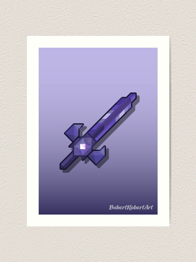 "Terraria Light's Bane Sword Design" Art Print for Sale by
