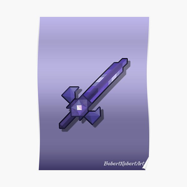 "Terraria Light's Bane Sword Design" Poster by BobertRobertArt Redbubble