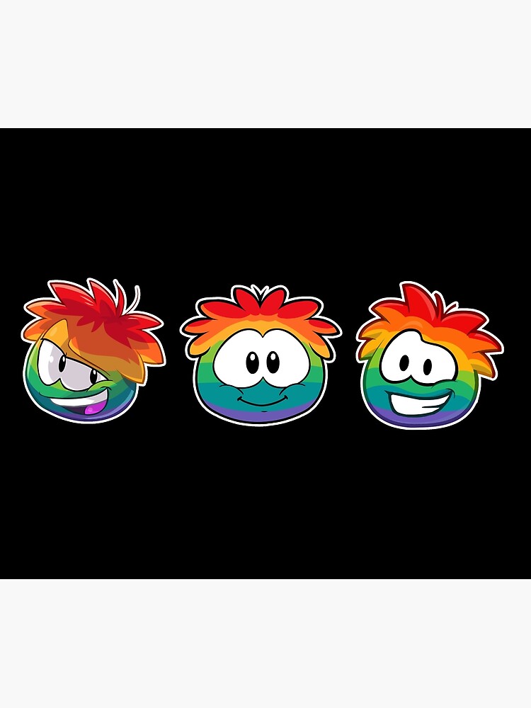 "Rainbow Puffle" Poster for Sale by DominicDisign Redbubble