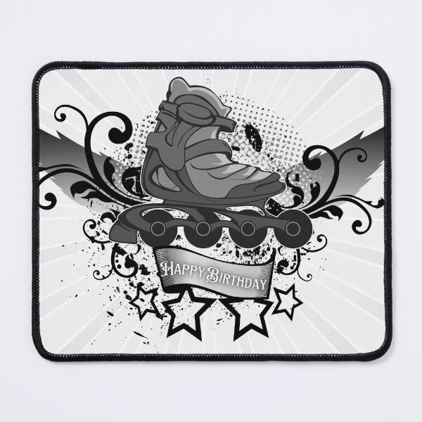 Item preview, happy birthday rollerskater designed and sold by Sarashelle.