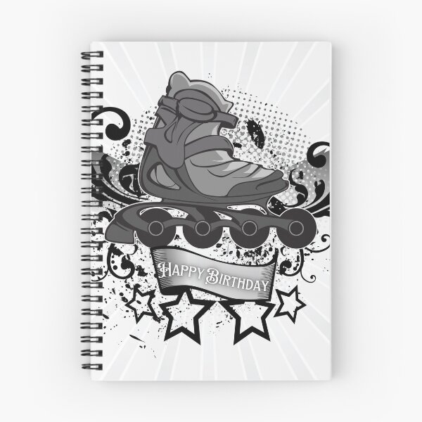 Item preview, happy birthday rollerskater designed and sold by Sarashelle.