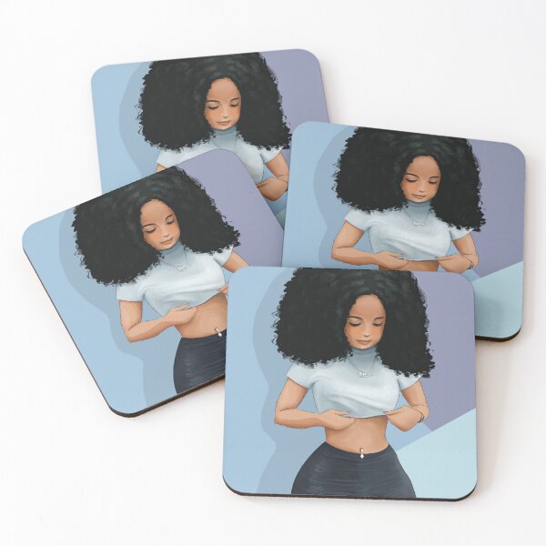 Item preview, Afro Hair Girl getting ready designed and sold by Hartsygarden.