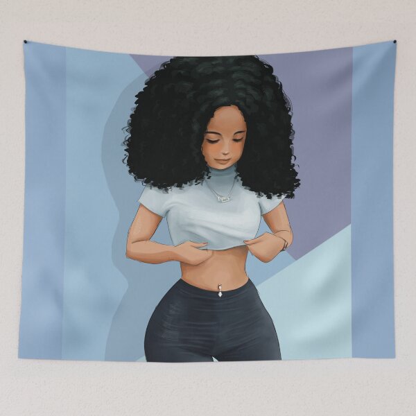 Artikelvorschau, Afro Hair Girl macht sich fertig entworfen und verkauft von Hartsygarden.