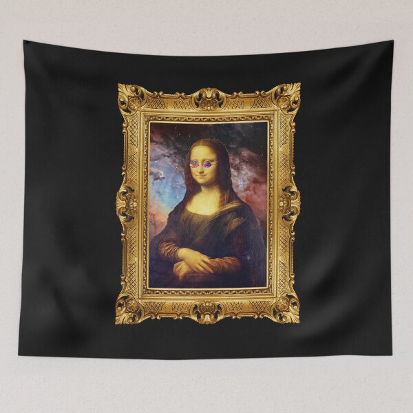 Item preview, Mona Lisa Tripping In Space With Frame  designed and sold by HouseOfCyra.