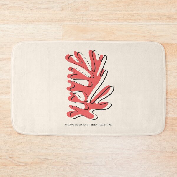 Item preview, Matisse Red Abstract Plant – “My Curves are not Crazy” Henri Matisse designed and sold by GraphicBicycle.