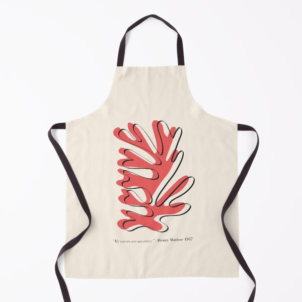 Item preview, Matisse Red Abstract Plant – “My Curves are not Crazy” Henri Matisse designed and sold by GraphicBicycle.