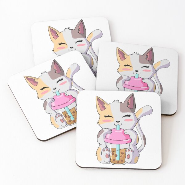 Item preview, Cat Boba Tea Anime Kawaii Neko Bubble Tea designed and sold by Doa-ibu.