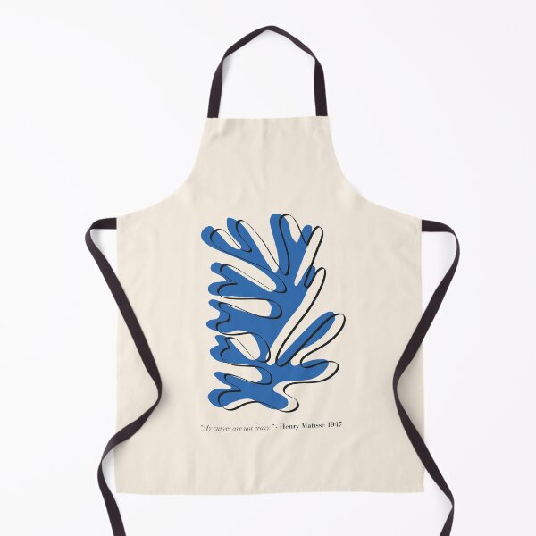 Item preview, Matisse Blue Abstract Plant – “My Curves are not Crazy” Henri Matisse designed and sold by GraphicBicycle.