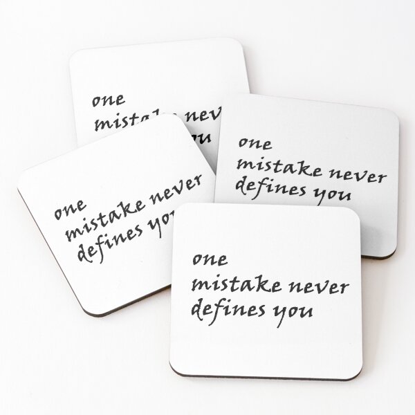 Item preview, one mistake never defines you designed and sold by Anoirshop ⭐⭐⭐⭐⭐.