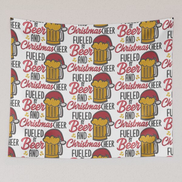 Item preview, Fueled By Beer And Christmas Cheer Embroidery  designed and sold by Cre8iveSkill.
