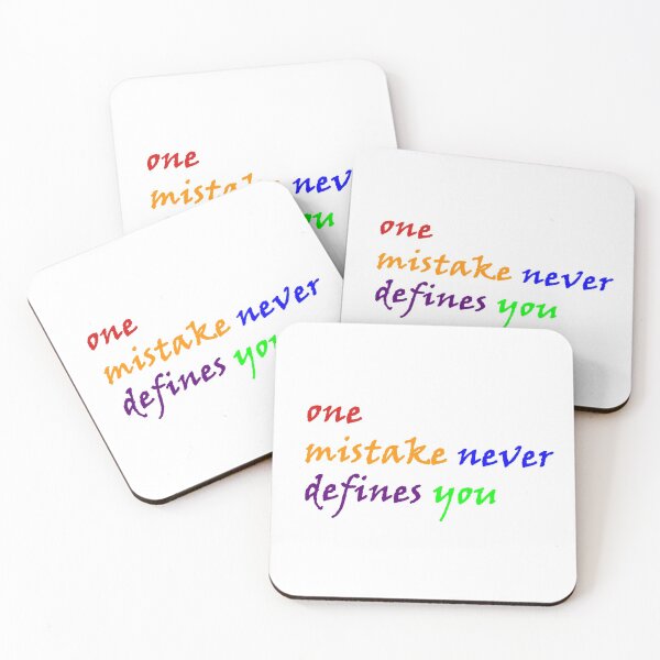 Item preview, one mistake never defines you designed and sold by Anoirshop ⭐⭐⭐⭐⭐.