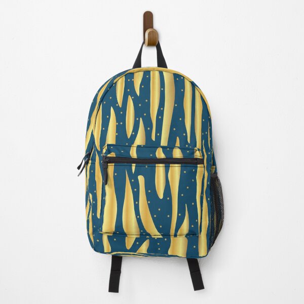 Item preview, Gold flames with dark blue background. Abstract design designed and sold by Dorvidesign Shop.