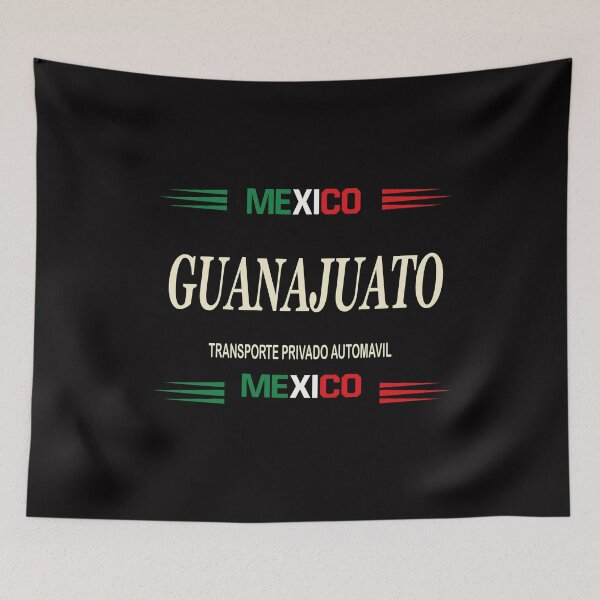 Aperçu de l'œuvre T-shirt Mexique plaque d'immatriculation Guanajuato créée et vendue par َART LOVERS ★★★★★.