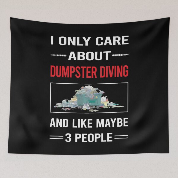 Item preview, Funny 3 People Dumpster Diving designed and sold by FifineCroteau.