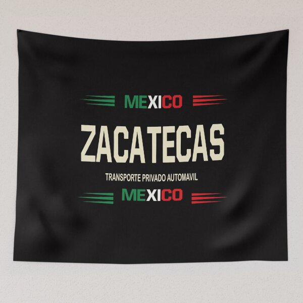Aperçu de l'œuvre T-shirt Zacatecas Plaque d'immatriculation Mexique créée et vendue par َART LOVERS ★★★★★.