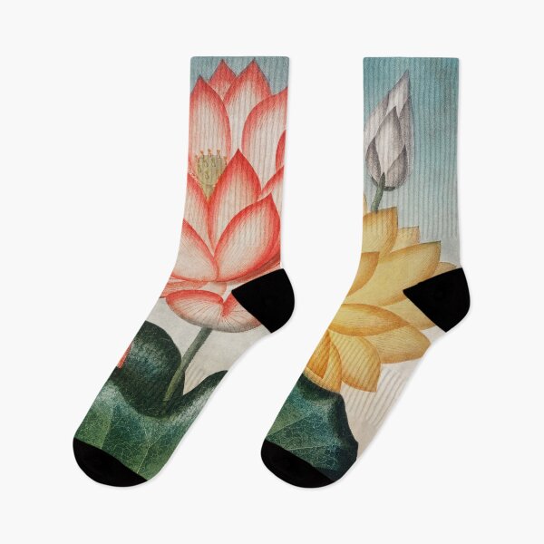 Item preview, Vintage Red and Yellow Water Lilies designed and sold by OutofFocusShop.
