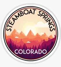 STEAMBOAT SPRINGS COLORADO SKI BIKE HIKE MOUNTAINS Sticker