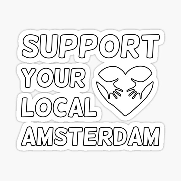 Support Your Local Shaper Script Sticker
