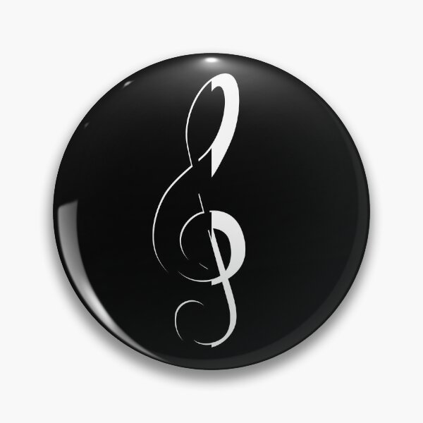 Item preview, Black and white Treble clef  designed and sold by Moonlight-Art-.