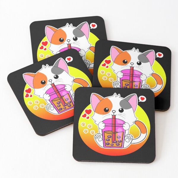 Item preview, Cat Boba Tea Bubble Tea Anime Kawaii Neko designed and sold by artfeel1.