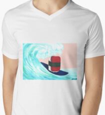 Surfer Spam musubi V-Neck T-Shirt