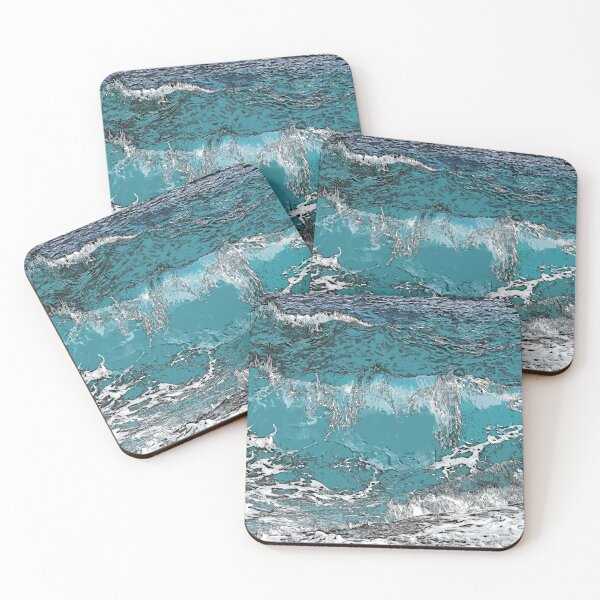 Item preview, Sea waves color art  designed and sold by artdragongift 15.