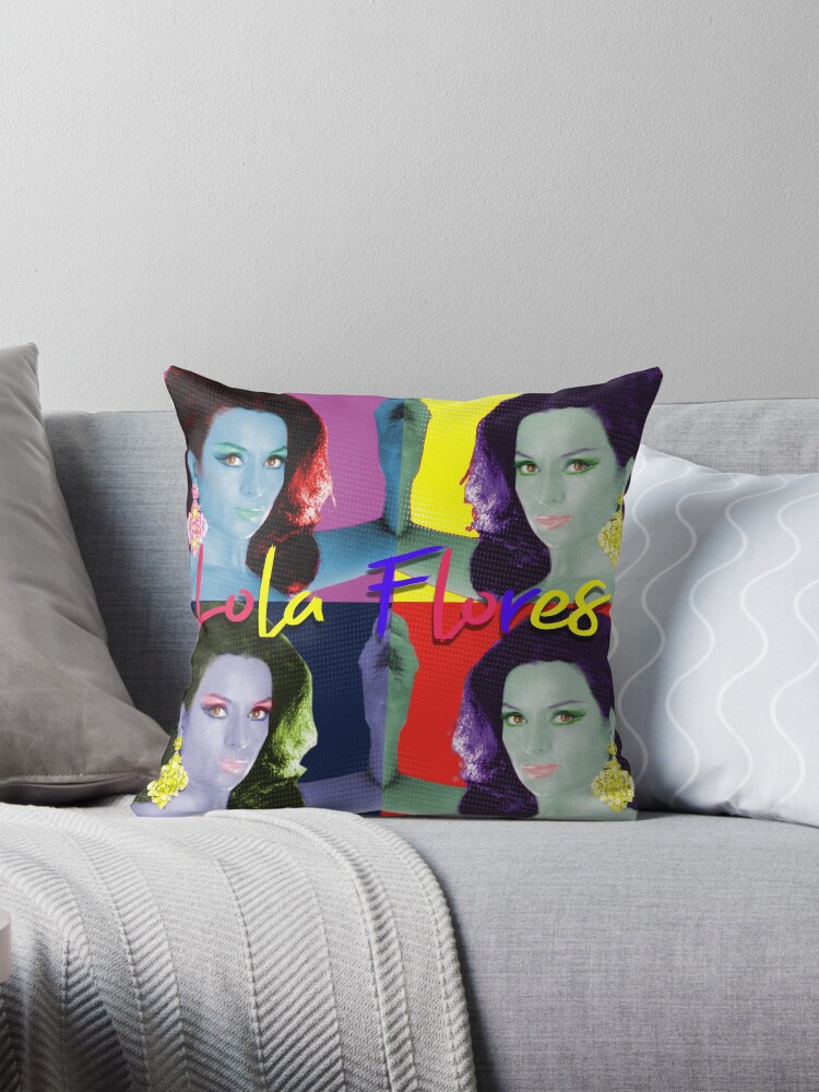 Imagen 1 de 4, Cojín con la obra Lola Flores Pop Art , diseñada y vendida por danimota.