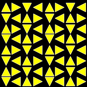 Artwork thumbnail, Yellow Triangles Pattern by RioCariocaClub