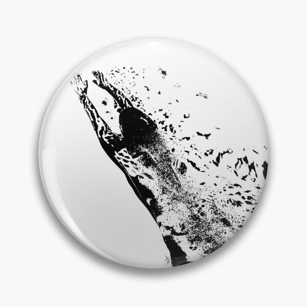 Item preview, Illustration of diving underwater and reaching designed and sold by ReachForArt.