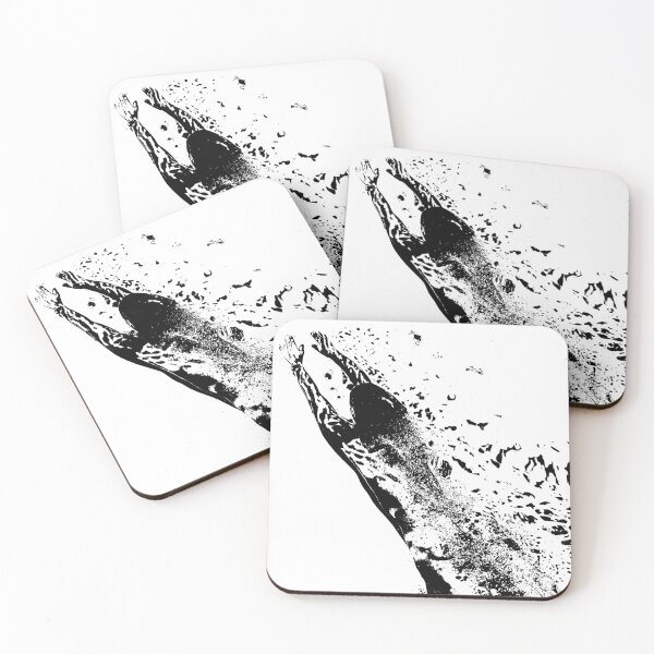 Item preview, Illustration of diving underwater and reaching designed and sold by ReachForArt.