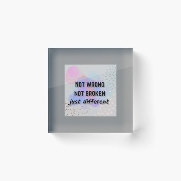 Item preview, Not wrong not broken just different mental health awareness  designed and sold by system51.