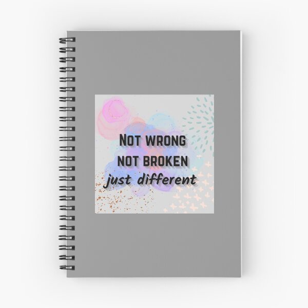 Item preview, Not wrong not broken just different mental health awareness  designed and sold by system51.