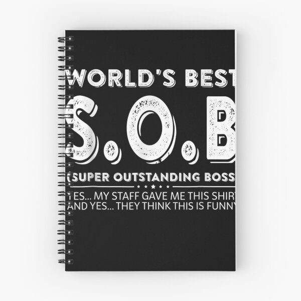 Item preview, World's Best SOB Super Outstanding Boss Funny Colleague designed and sold by JacobKelly069.