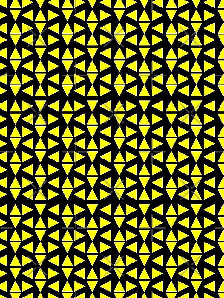 Thumbnail 3 of 3, Scarf, Yellow Triangles Pattern designed and sold by RioCariocaClub.