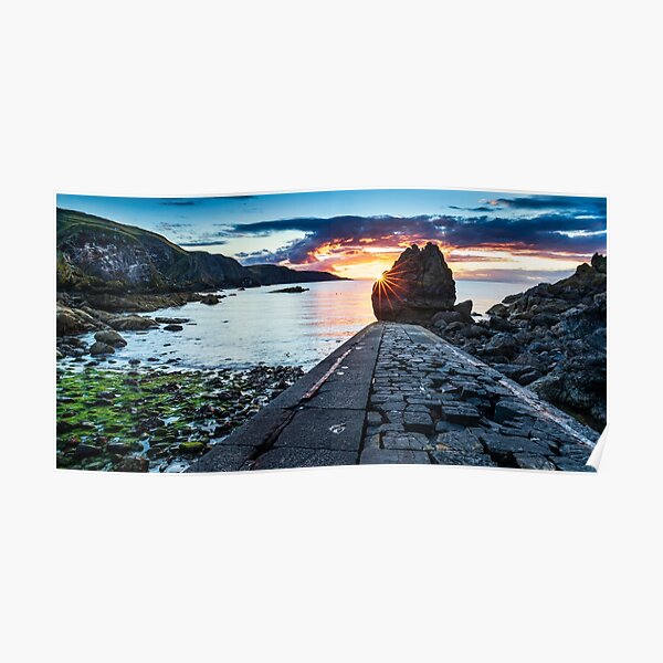 Sunset at Pettico Wick Poster